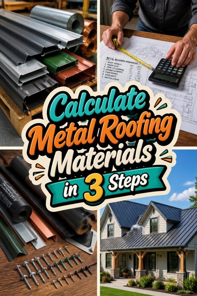 metal roofing material calculation