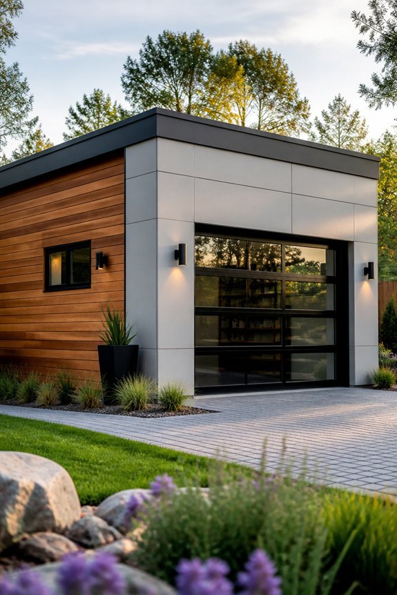 sustainable minimalist garage design